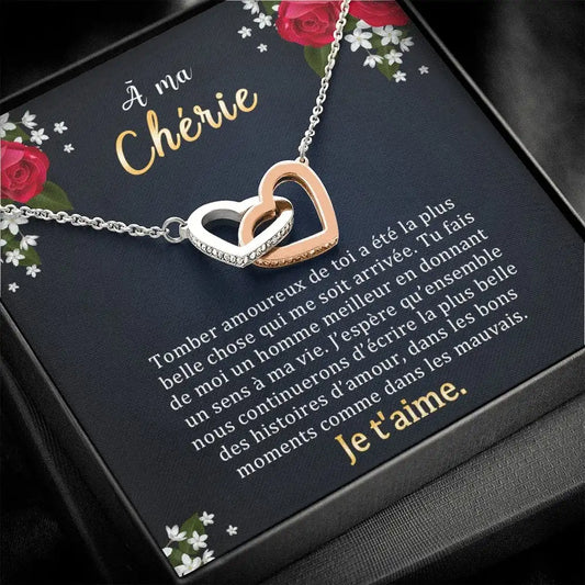 Coffret avec collier & déclaration "Ma chérie"