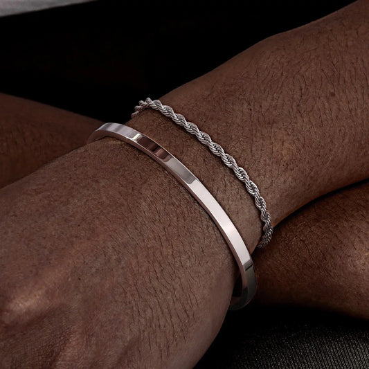 Bracelet Cubain Homme Duo